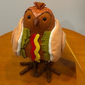 Sun Squad Featherly Friends Hot Dog Bird Figure Franky Target NWT